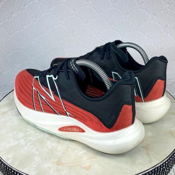 New Balance Rebel 2 Sneakers Men 9 Red Black Ghost Pepper Athletic Running Shoes - Picture 7 of 12
